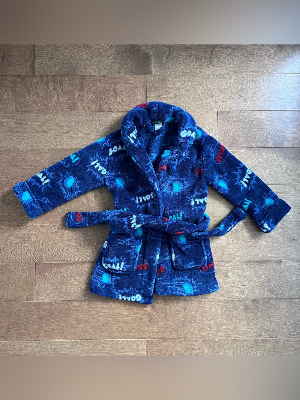3/$10 PL SLEEP Toddler boys robe 2/3y
